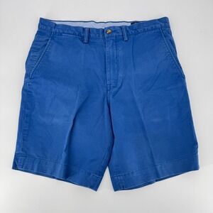 Polo Ralph‎ Lauren Mens Blue Stretch Classic Fit Chino Shorts Size 33 9 Inseam